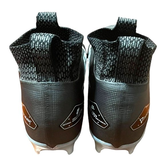 Nike Alpha Menace Men\'s Elite 3 Flyknit Black Iron Football Cleats Size 10.5 main image 8